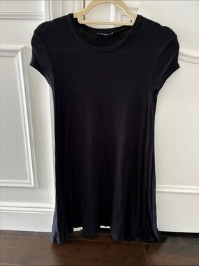 Nasty Gal Black Short Sleeve Crewneck Tee